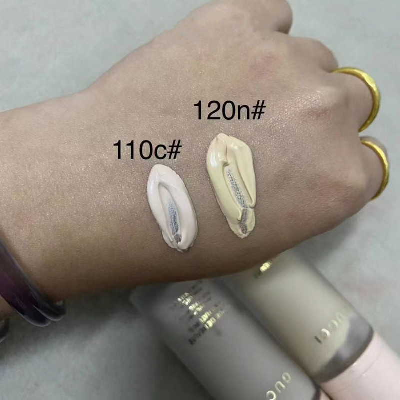 

Brand_hall Natural Finish Fluid Foundation Fluide de beaute 30ml makeup Foundation 110c# 120n#, Mixed color