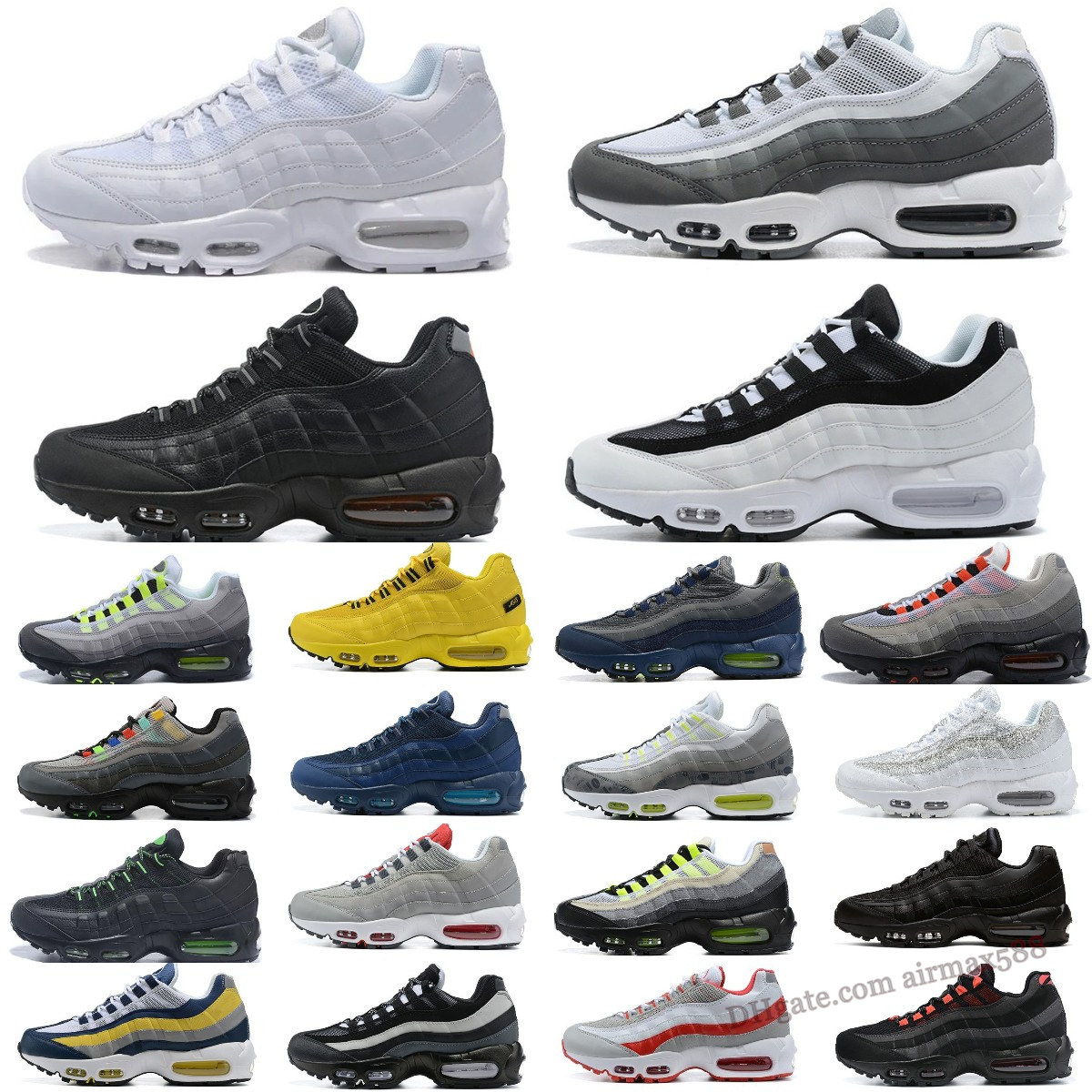 

Designer Mens max 95 Running Shoes Speed OG Solar Triple Black White 95s Dark Army Worldwide Seahawks Particle Grey Neon Air Red Greedy outdoor Sports Sneakers, Please contact us for more colors