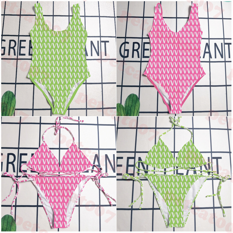 

Summer Womens Swimwear Designer Sisters Swimwear One Piece Swimsuit Ladies Strappy Bikini