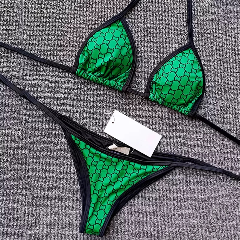 

23SS Bikinis Womens Swimsuits Set Beach Bathing Two piece set bikini Wind Swimwears Female Classical Swimwear