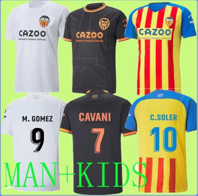 

2022 2023 valencia soccer jerseys CAVANI 7 GUEDES GAMEIRO camisetas de futbol RODRIGO Gaya M.Gomez men kids kit football shirts 22 23 Rivero C.SOLER Cheryshev home AWAY