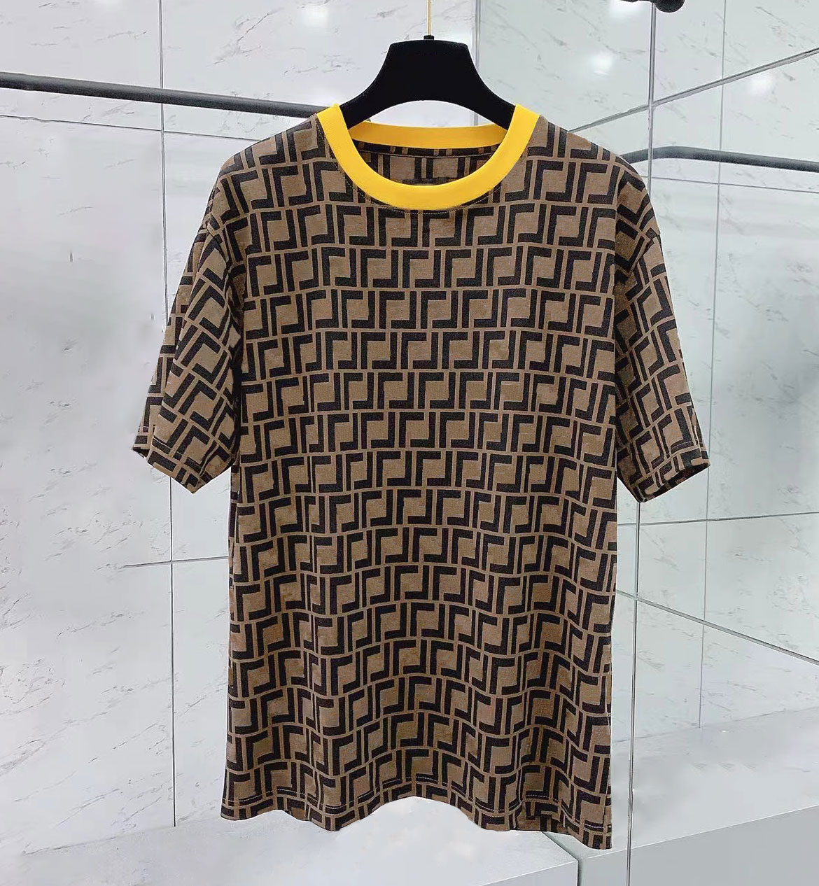 

Men's T-shirt Fashion Designer Mens T-Shirts Embroidery Apparel Clothing men's women's tshirt Shirts tee Round Neck printed letter F high loose trend