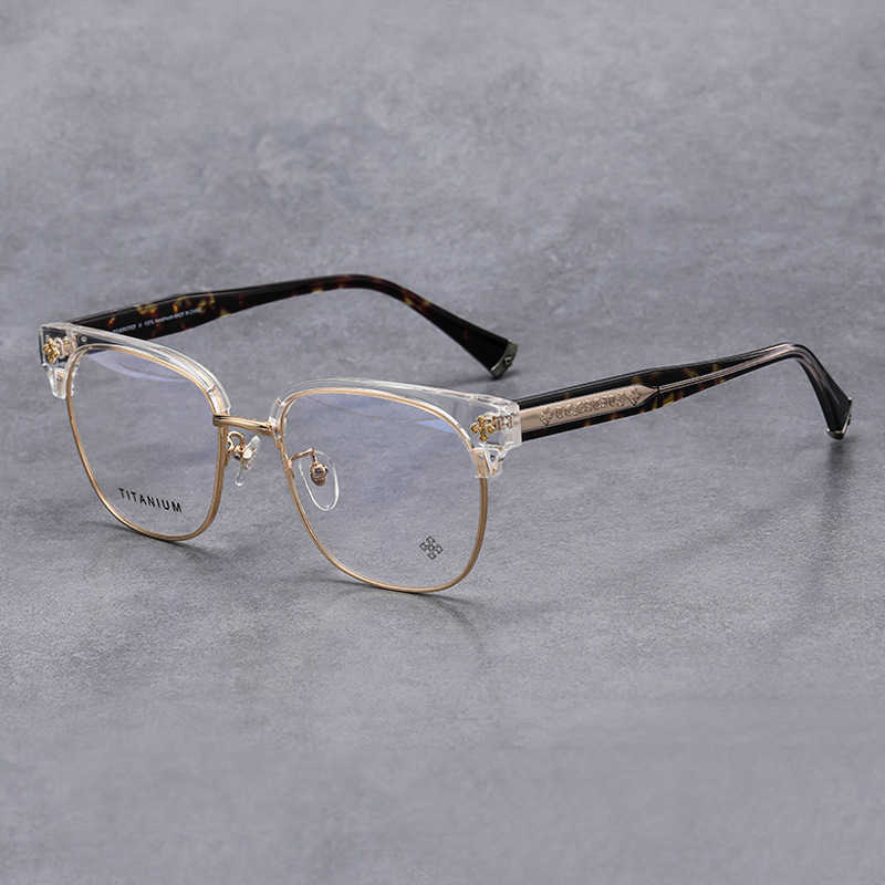 

Ch Cross Sunglasses Frames Designer Luxury Heart Men Eyeglass New Women Large Pure Titanium Glasses Chromes Brand Frame Bpv7