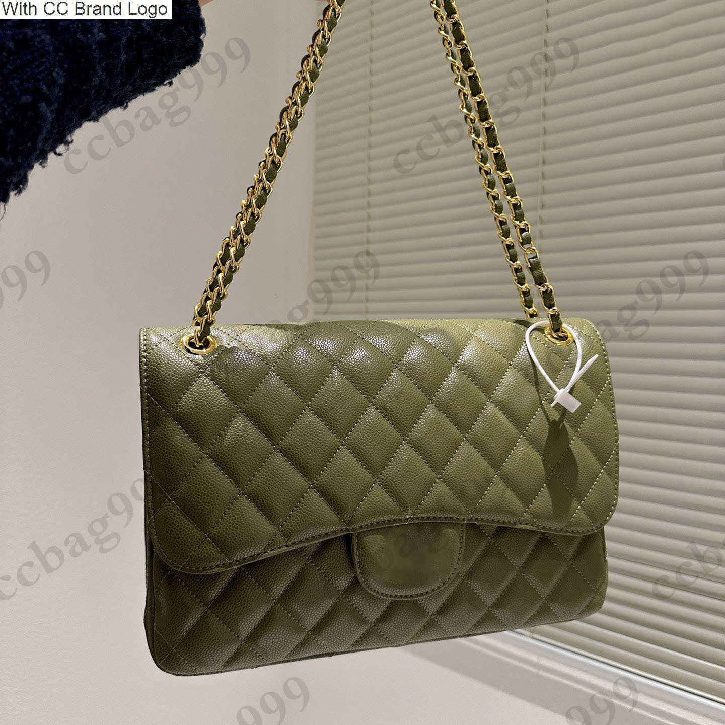 

CC Totes Classic Womens Caviar Quilted Bags Cowhide Gold Hardware Genuine Leather Chain Totes Shoulder Multi Pocket Handbags Vintage Maxi Capacity Crossbody Bag, Box