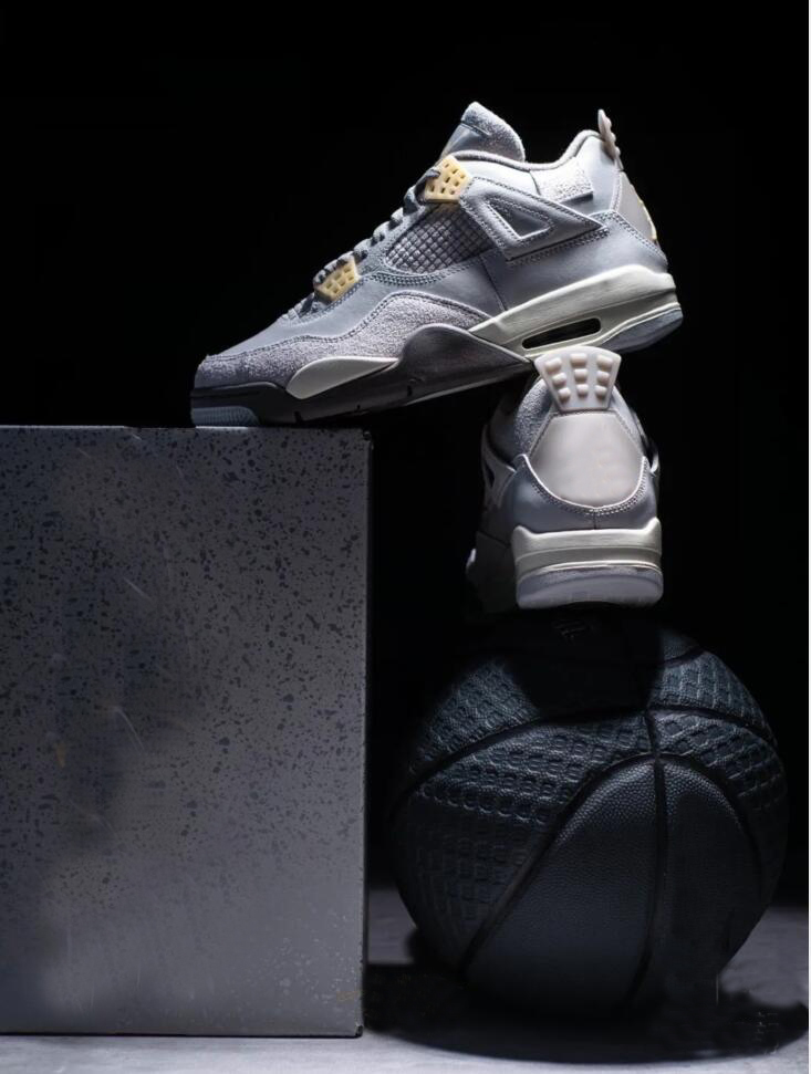 

4 SE Craft Photon Dust Men womens Shoes top 4s Photon Dust/Pale Vanilla-Off White-Grey Fog-Flat Pewter-Sail outdoor Basketball Sneakers With Original Box us 5.5-13