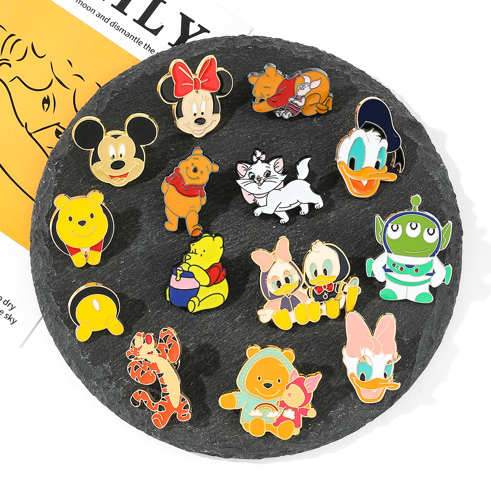 

Mouse Duck brooch Cute Anime Movies Games Hard Enamel Pins Collect Metal Cartoon Brooch Backpack Hat Bag Collar Lapel Badges