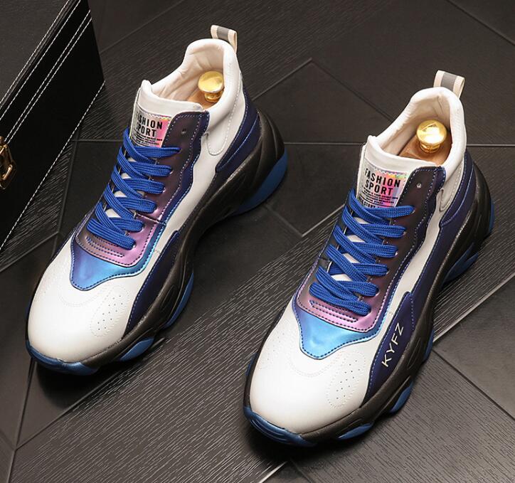 Chaussures de créateur de luxe pour hommes, chaussures de mariage d'affaires décontractées et respirantes, baskets légères de printemps blanches