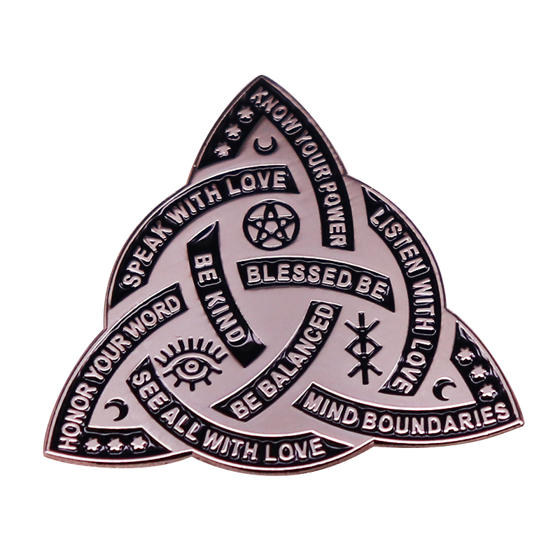 

Good Witch Blessed Be Witch Pegatina Pin Pagan badge, As picture