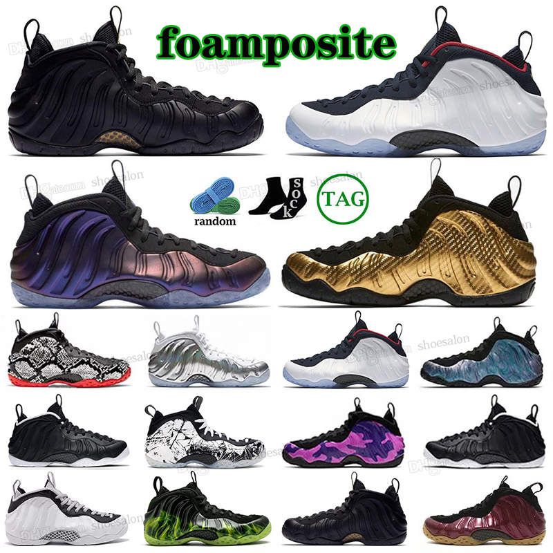 

Trainers Mens Women Running Shoes air foamposite one pro penny hardaway Shoes Black Aurora Elephant Print Memphis Tiger Cracked Lava Doernbecher Camo Foam Sneakers, 28