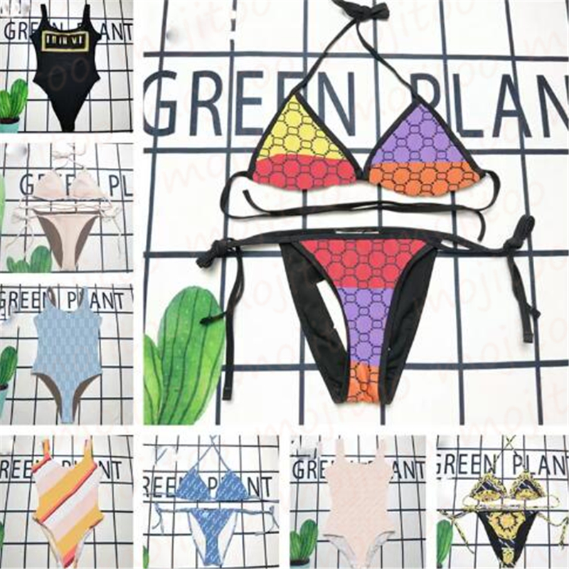 

Fashion Womens Swimwear Sexy Girl Bathing Suit Summer Beach Swimsuit Letter Print Women Bikinis One Piece, #9