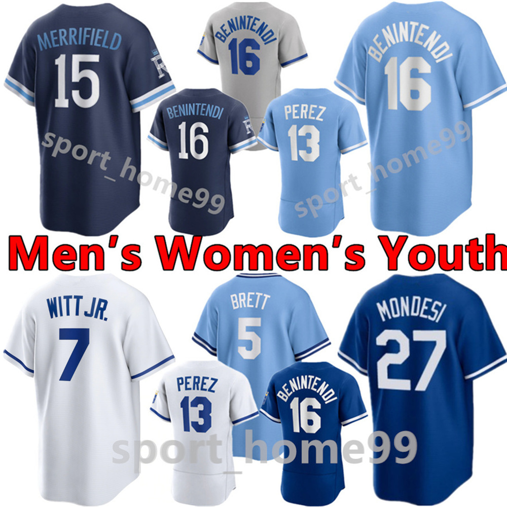 

2023 Custom 7 Bobby Witt Jr. Jersey 13 Salvador Perez 1 MJ Melendez 11 Maikel Garcia 17 Hunter Dozier 8 Nicky Lopez 28 Kyle Isbel 6 Drew Waters Nick Pratto Baseball Jerseys, Color 13