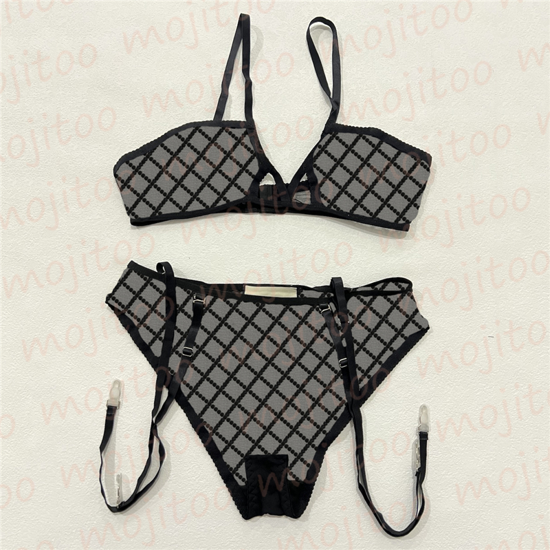 

Womens Underwear Mesh Letter Bras Briefs Sets Summer Beach Splits Swimsuit See Through Sexy Underwears, #1