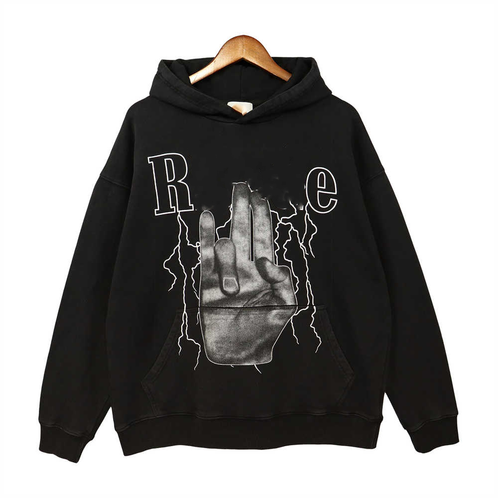 

designer chao mens hoodie sweatshirt couple oversized tshirt high street cotton hooded sweater luxury top casual loose polos short sleeve asian size m3xl