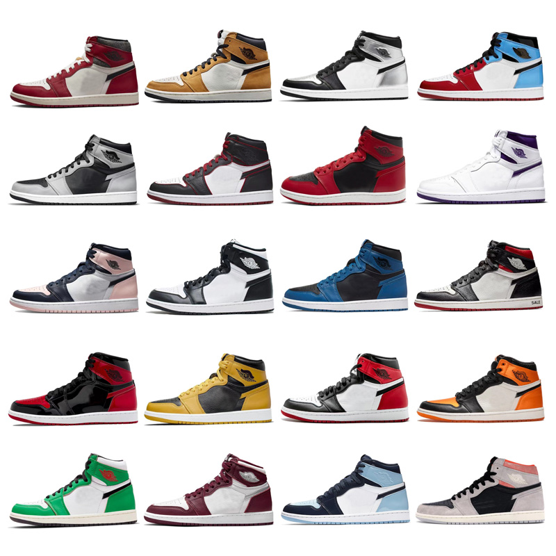 

Dress Jumpman 1 Shoe Running Shoes Basketball Sneakers Men Womens designer Trainers Skateboard Wine red Black Blue panda University Red leisure sports size36-46, 32