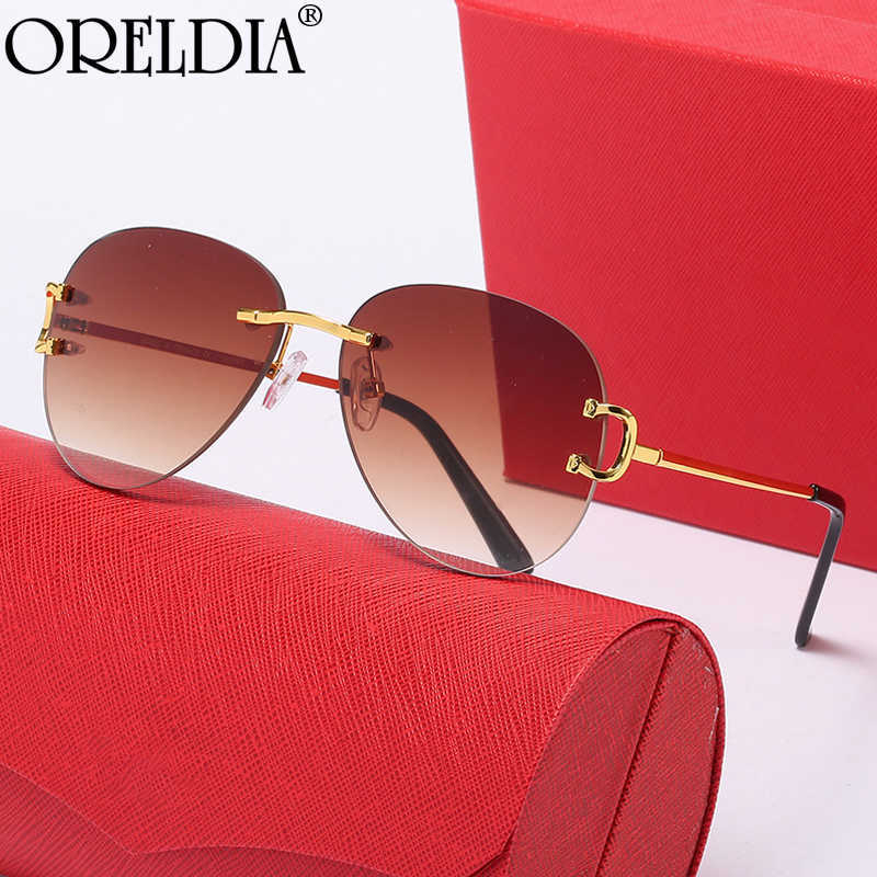 

Aviators Sunglasses Carti Glasses Shades 2023 Metal Rimless Square Big c Eyeglasses Luxury Women Men Sun Carter Eyewear Brand Desinger Shade gafas de sol