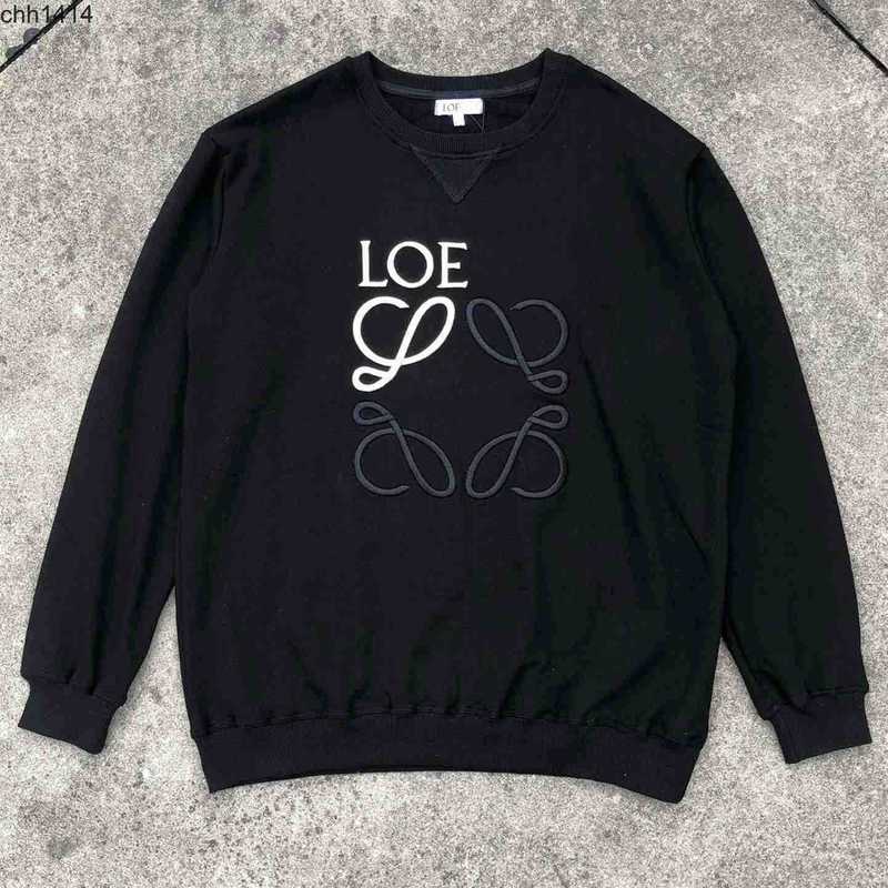 

designer High quality fashion autumn winter classic embroidery round neck sweater jacket, Black