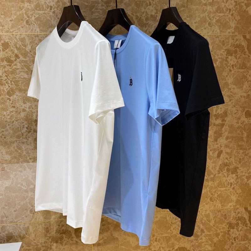 

Cotton short-sleeved t shirt men women round neck tshirt tb embroidered sweatshirt designer tshirts casual pullover shirts loose T-shirt 4xl 5xl, Orange