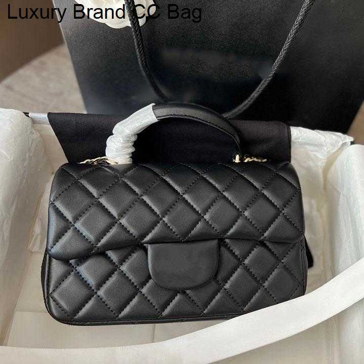 

CC Shoulder Bags Classic Quilted Flap Bags Premium Lambskin Designer Check Totes Metal Hardware Chain Handle Shoulder Bag Luxury Womens Mini Handbags Crossbody, Grey