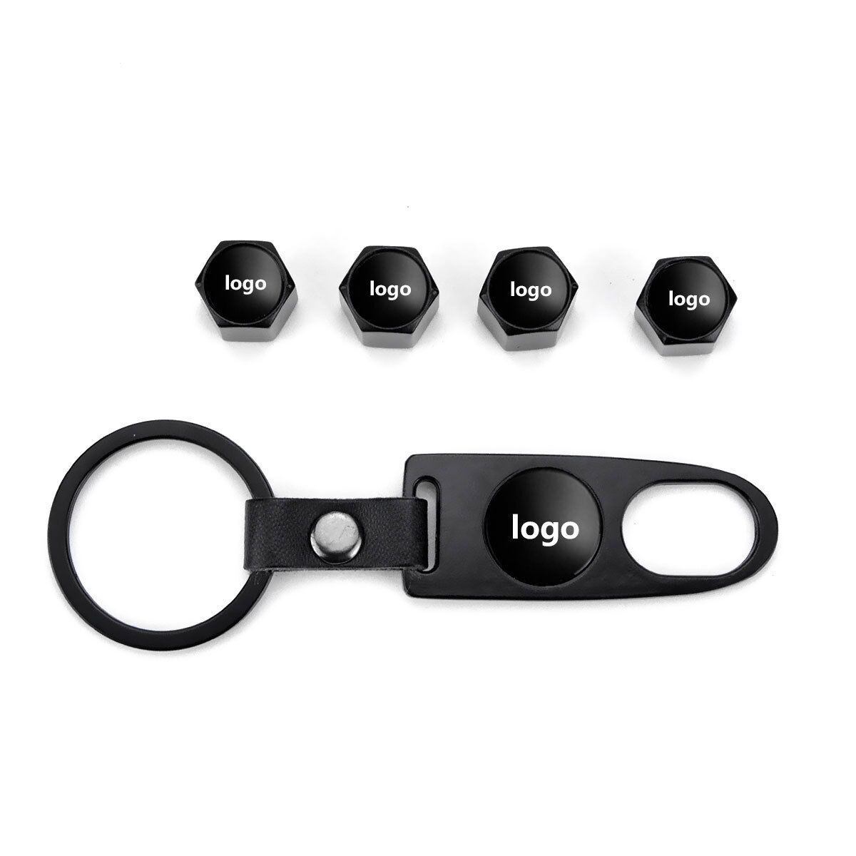 2026 New Auto Sticker outdoor Car Styling Wheel Tire Valve Caps Cover With Keychain For BMW Logo E46 E39 E36 E90 E60 F30 F10 E53 E34 E30 F20 X5 E70