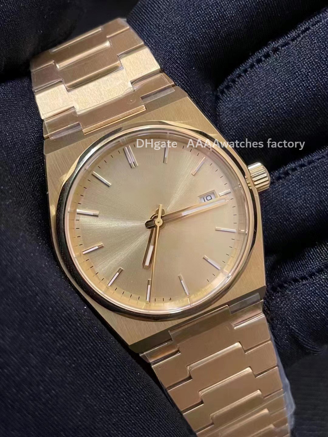 

designer watches Men's and women's luxury quartz watch stainless steel bracelet 40mm waterproof blue black plaid dial calendar display butterfly buckle wristwatch