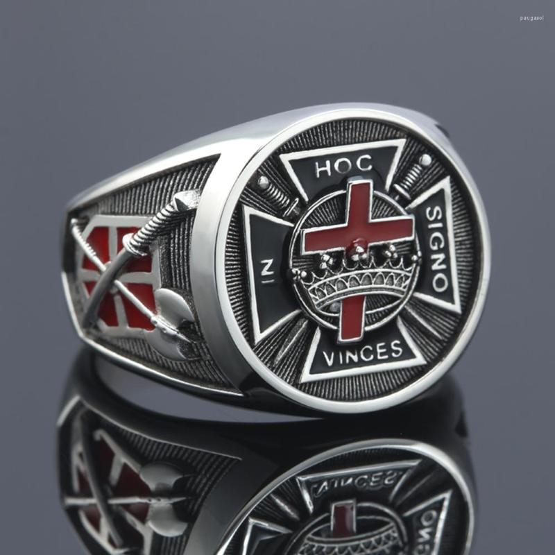 

Cluster Rings Ancient Knights Templar Crusades Cross Medieval Armor Masonic Sterling Silver Ring