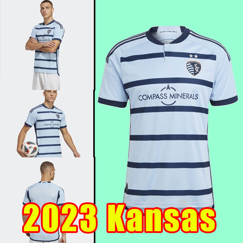 

Sporting Kansas City mls 23 24 soccer jerseys Player Version 2023 2024 PULIDO BUSIO RUSSELL ZUSI football shirts home adult maillot de futol