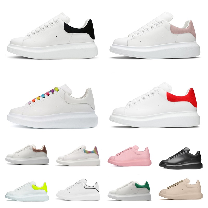 

Designer Woman shoe Leather Lace Up Men Fashion Platform Oversized Sneakers White Black mens womens Luxury velvet suede Casual Shoes Chaussures de Espadrilles 35-48, Shoe lace