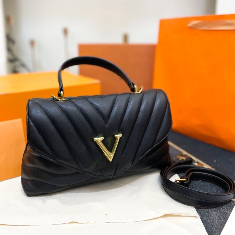 

Designer's shoulder bag Women's 2023 new high-beauty embroidered leather women's bag Fashion one-shoulder messenger bag Daily travel messenger bag, #7 22cm