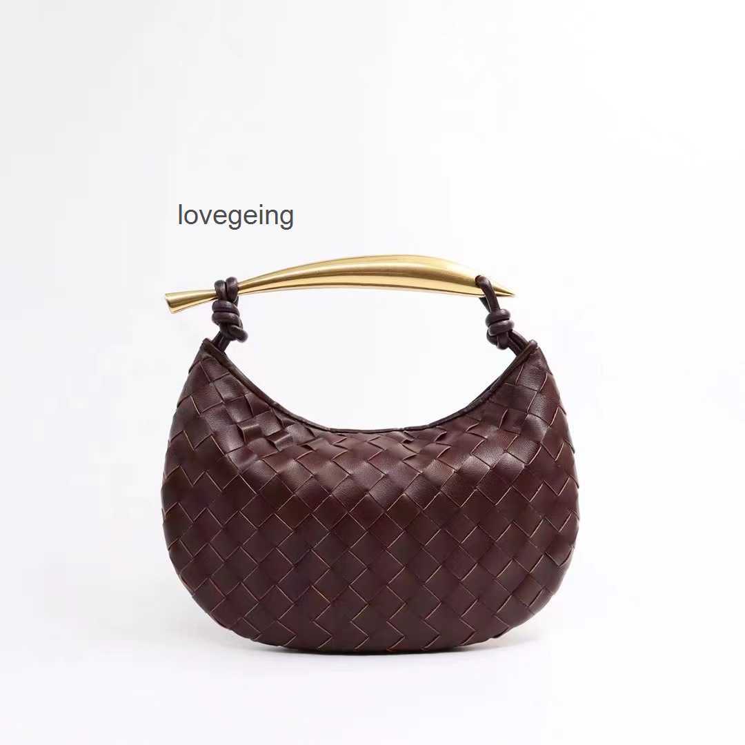 

Bag Sardine Designer Handbag Woven 2023 Bottegas Month Cow Venetas Bags Soft Leather Large Pleated Capacity Casual Underarm Cum7, Black-