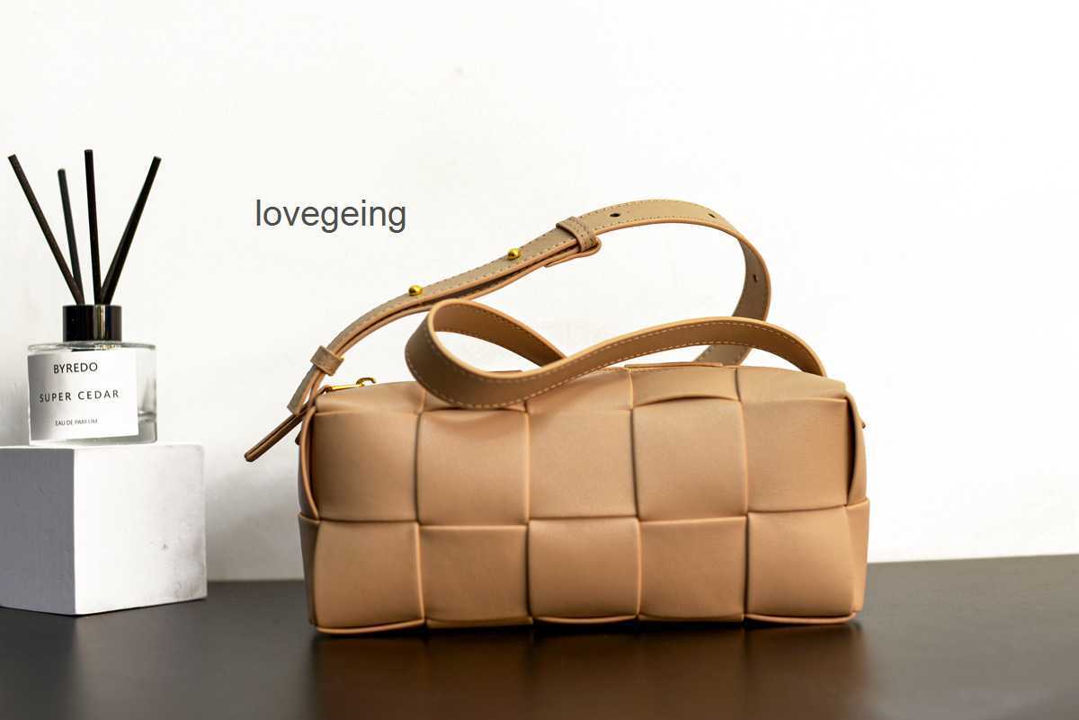 

Woven Brick Leather Venetas Shoulder Bottegas Bags Designer Single Cassettes Pillow Bag 2023 Cross Women's Body Women 3pfz, Gold-