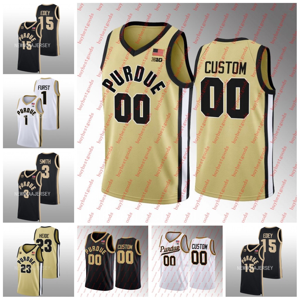

Basketball Jerseys CUSTOM NCAA Purdue Boilermakers Basketball Jerseys Zach Edey Braden Smith Caleb Furst Mason Gillis Fletcher Loyer Trey Kaufman-Renn Jerseys, Black