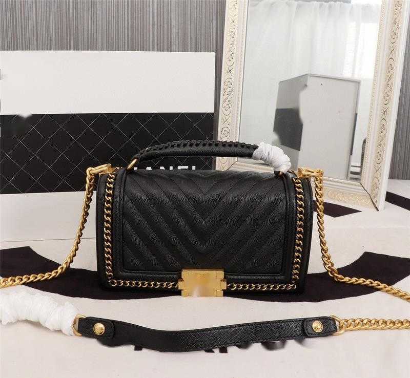 

Evening Bags Luxury Brand design CC shoulder Bags 8003 woman's Letter plaid shoulder Chain bag lambskin handbag vintage messenger bags real Leather le boy 2.55