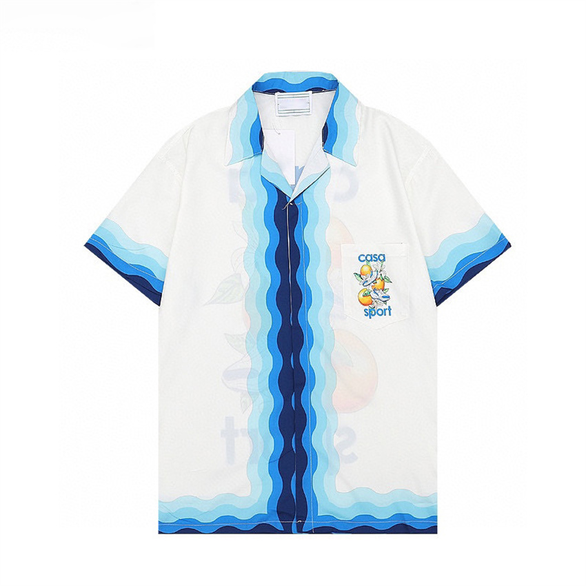 

Men Designer Shirts Summer Shoort Sleeve Casual Shirts Fashion Loose Polos Beach Style Breathable Tshirts Tees Clothing #035