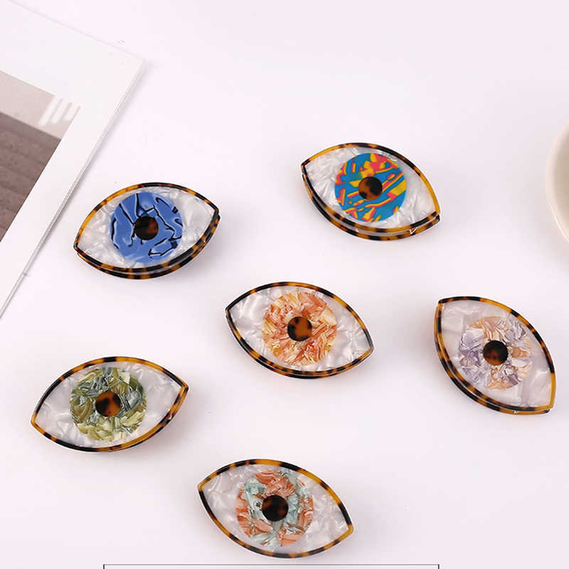 

Hair Clips Barrettes 2022 Hot Selling Popular Mixed Color Big Eyes Acetate Hair Clips Evil Eye Hair Claw Clips Women Girls Trendy Wacky Hair Accessor J230221