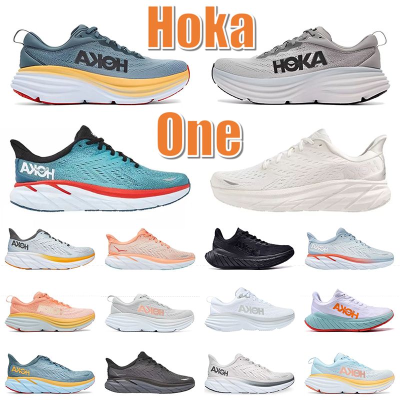 

WITH BOX designer Hoka One Designer Casual Shoes Hokas Bondi 8 Clifton Carbon X2 Mens Women Kawana Challenger ATR 6 training Sneakers Outdoor Sports Train QYo, 21