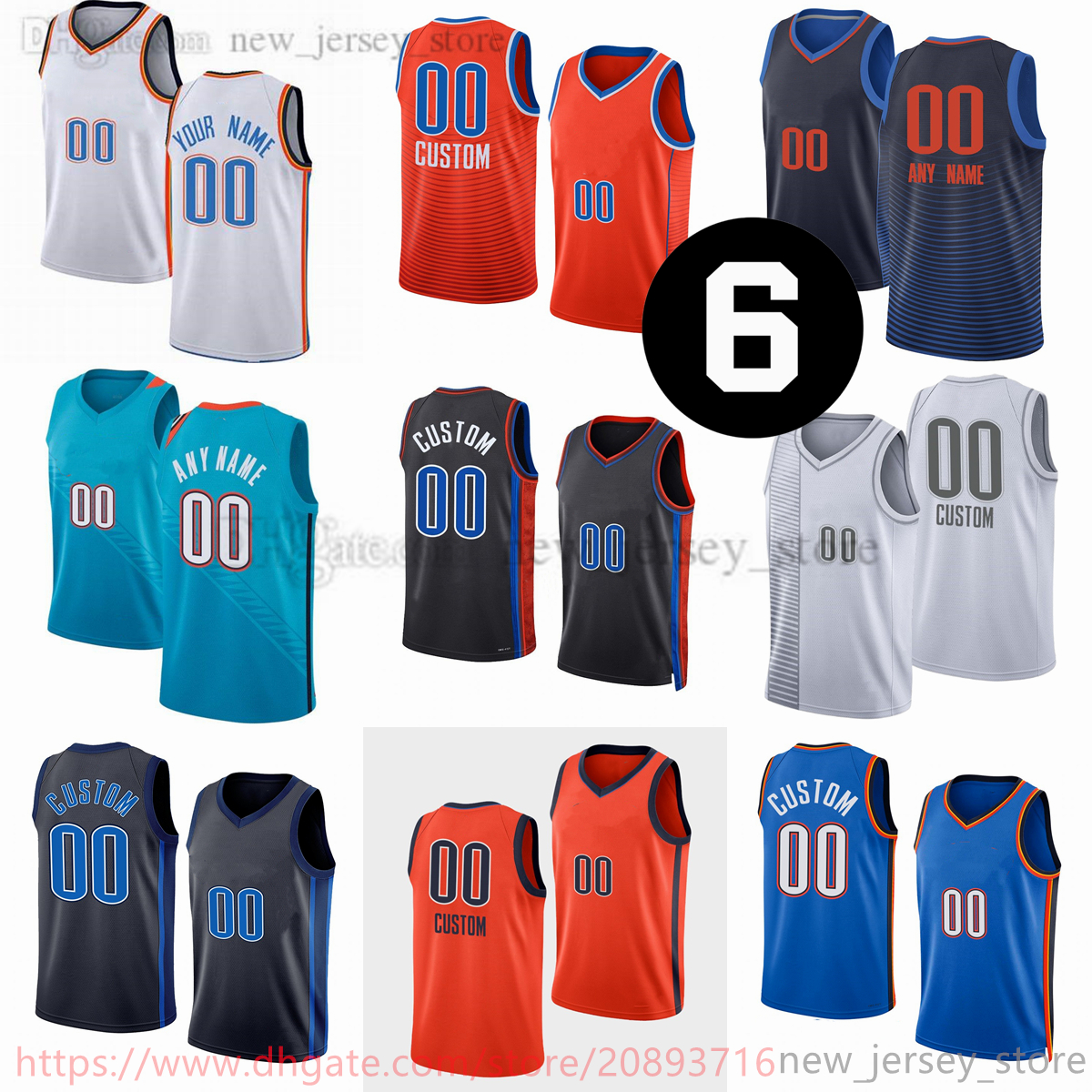 

Draft Pick No. 2 Custom Printed Basketball Jersey 3 Josh Giddey 2 Gilgeous-Alexander 2022-23 New Season 9 Dario Saric 7 Chet Holmgren 8 Williams 13 Ousmane Dieng Tre Mann, Printed (with team logo)