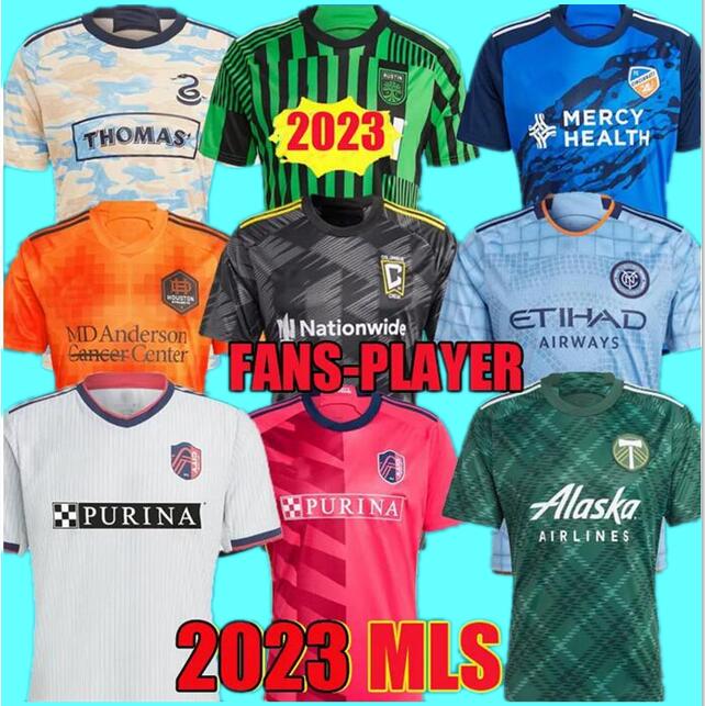 

2023 Portland Houston Timbers Dynamo soccer Jerseys St. L ouis City 23 24 New York City Philadelphia FC Cincinnati Union Columbus football shirt fans Player version