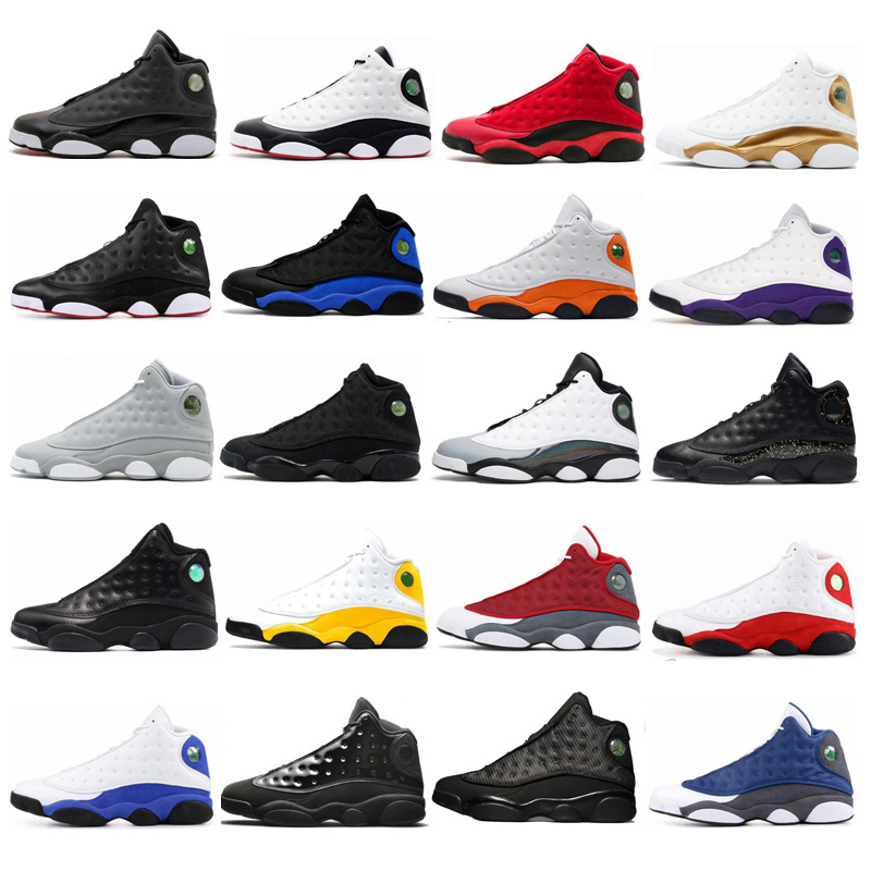 

Jumpman 13 Basketball Shoe Men Running Shoes Womens designer Sneakers Trainers Skateboard Blue red black white gray golden run sports size 36-46, 20