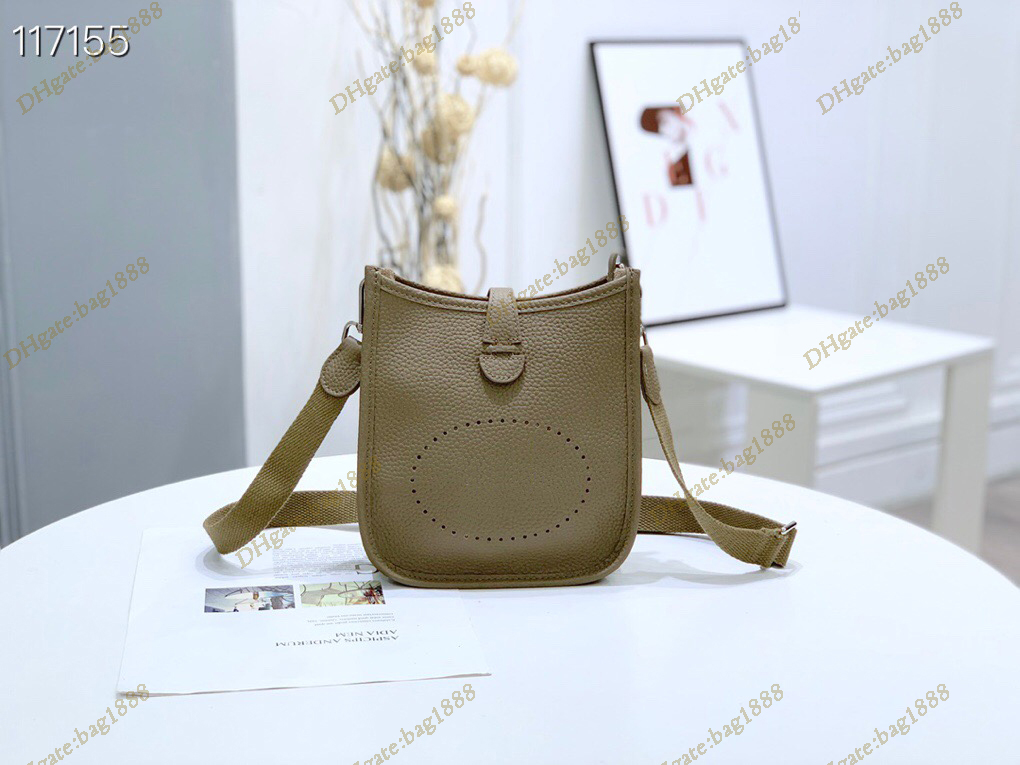 

Classic designer bag Men's and women's cross-body bag Fashion litchi grain leather vertical small square bag Mini key mobile phone bag, Flax blue