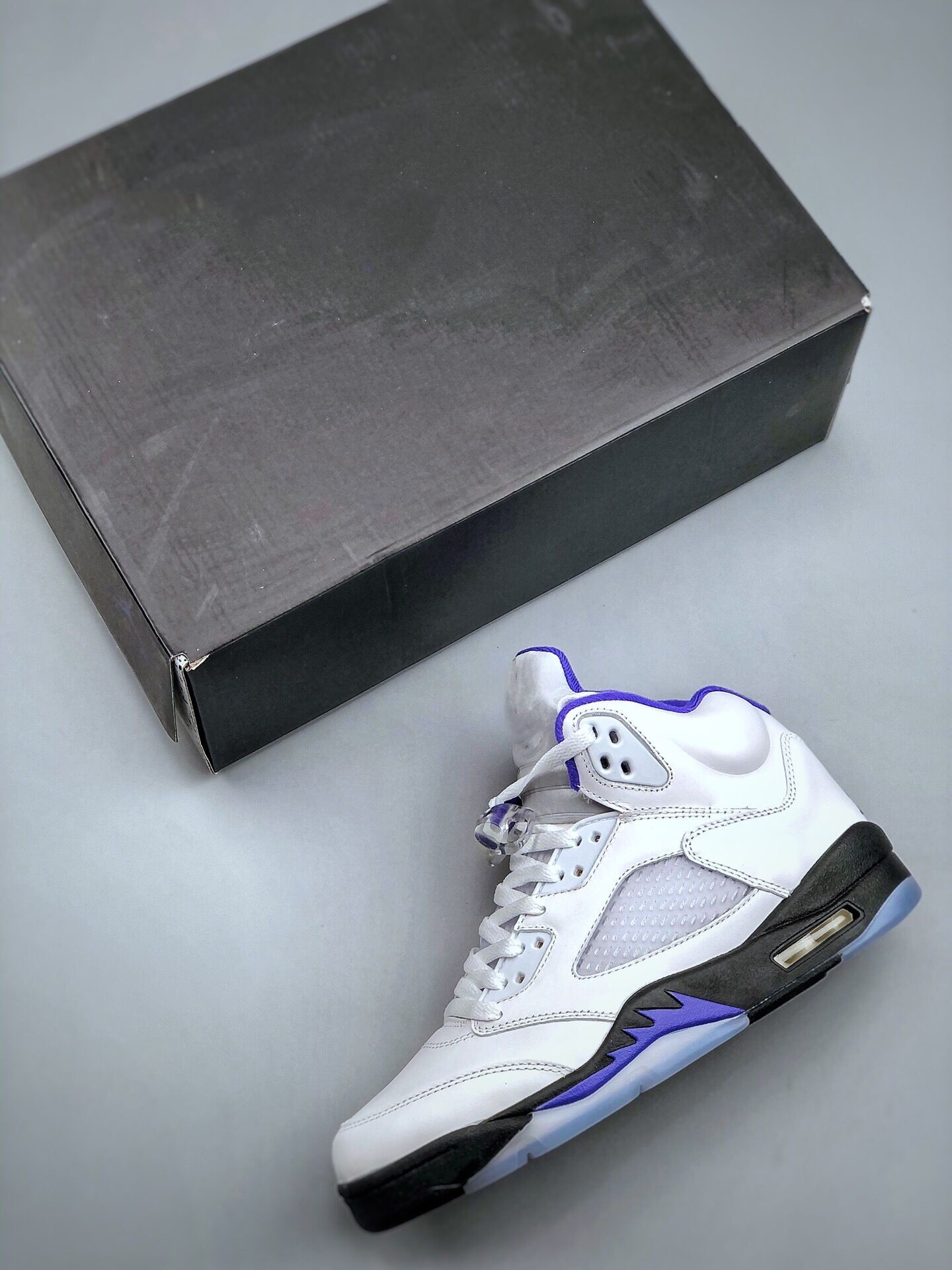 

2023 Lifestyle 5s Basketball Shoes Jumpman 5 White Dark Concord-Black Men Women Casual Designer Sports Sneakers, 5s concord