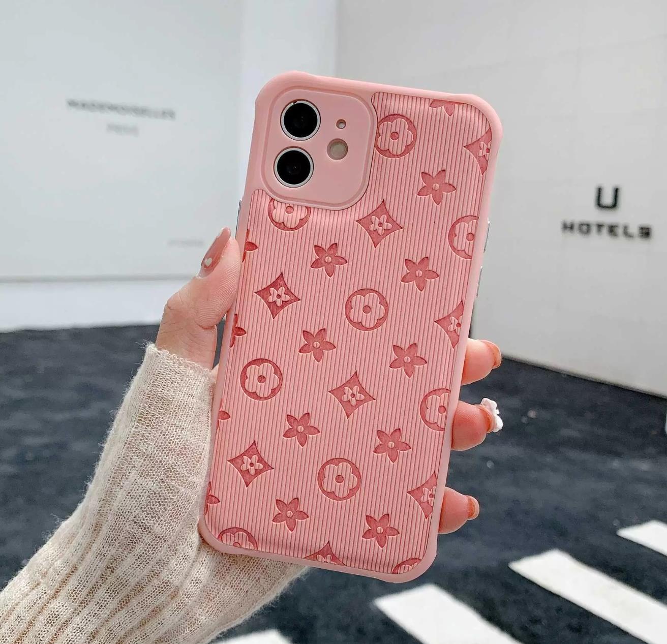 

Top Designer Leather Phone Cases For iPhone 13 Pro Max 12 Mini 11 Xs XR X 8 7 Plus Fashion Designers Print Back Cover Luxury Mobile Shell Full coverage Protection Case, Dark blue