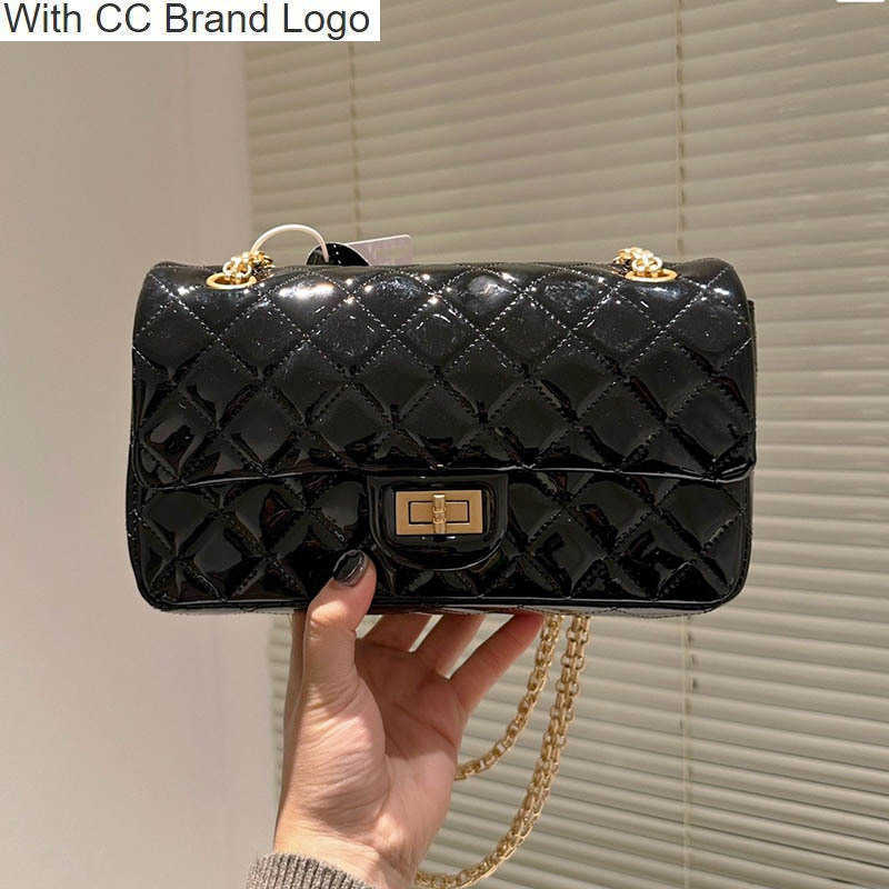 

CC Cross Body Retro Cowide Women Luxury Designer Crossbody Bag Patent Leather Quilted Matelasse Double Chain Classic Flip Handbag Suitcases Shoulder Birkin Card, Box