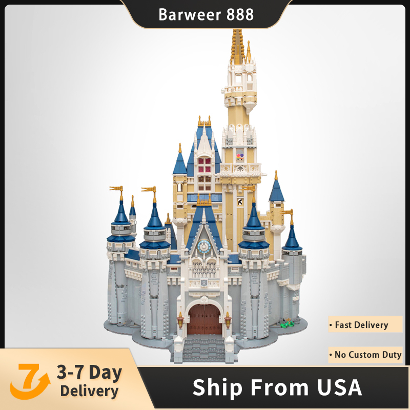 

Movie Block Cinderella Princess Castle City Model 4080PCS Building Block Bricks Toys Kids Gift Set Compatible with 71040