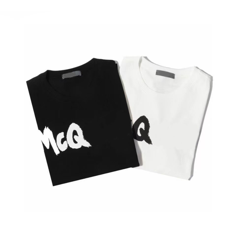 

Designer cotton combed 30s organic cotton fabric Mens Letter Print T Shirts luxury Black Fashion Summer High Quality Top Short Sleeve wholesale t shirts Size -5XL, White