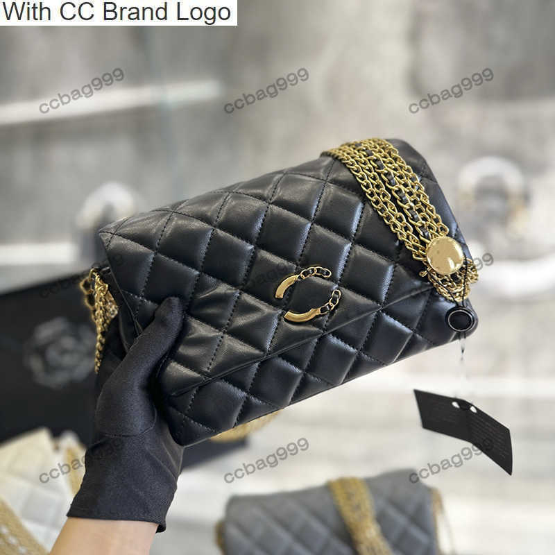 

CC Totes Small Flap Gold Metal Chain Bags Soft Lambskin Leather Classic Ringer Quilting Purse Famous Designer Handbag Women Luxurys Sacoche French Multi Pocket, Box