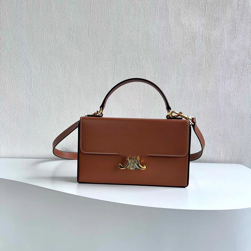 2023 Fashion luxurys designer bag leather box handbag triomphe mini tote bag classic elegant women's shoulder crossbody bags