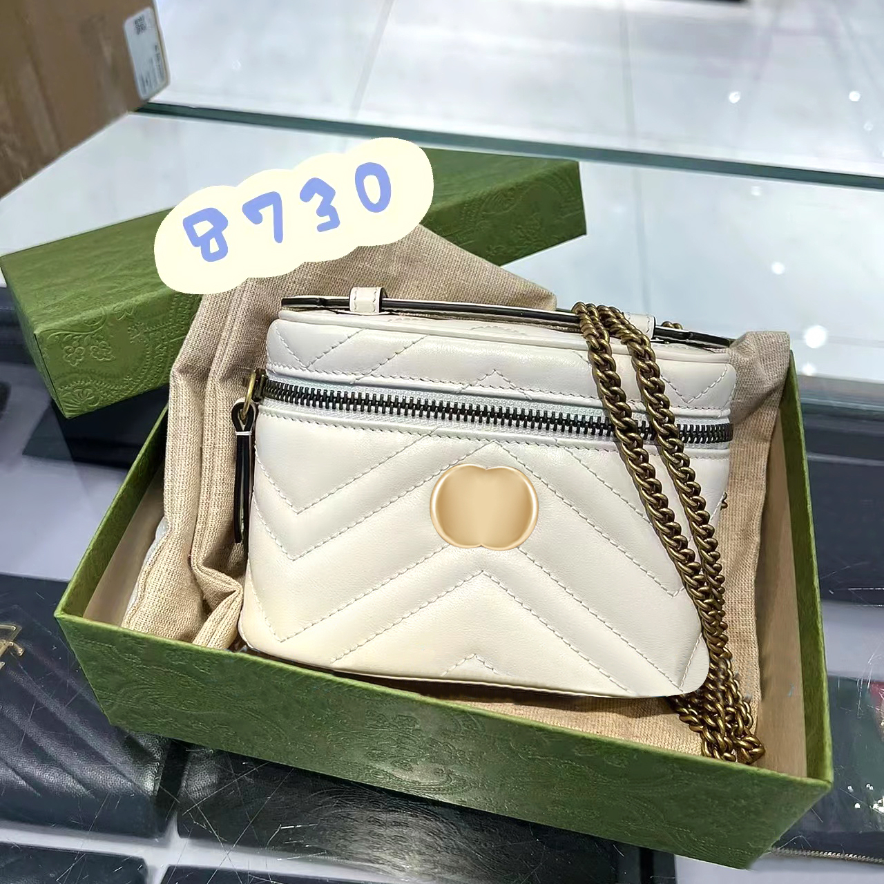 

fashion Mini Totes Shoulder bags toiletry travel handbag women mens Marmont Metal logo crossbody make up Genuine leather clutch Luxury Designer cosmetic box purses, Black