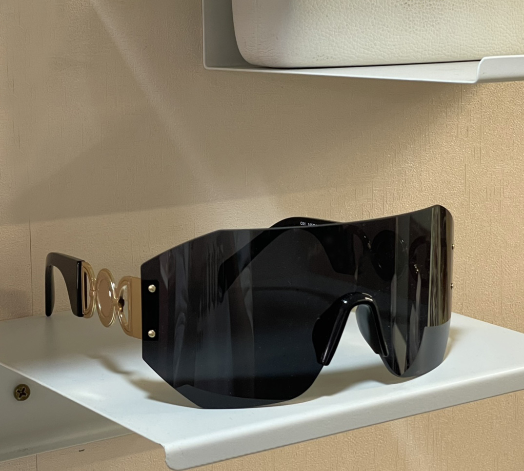 

Black Oversize Wrap Sunglasses for Women Men Black Grey Rimless Glasses Sunnies Designers Sunglasses Sunnies UV400 Eyewear with Box