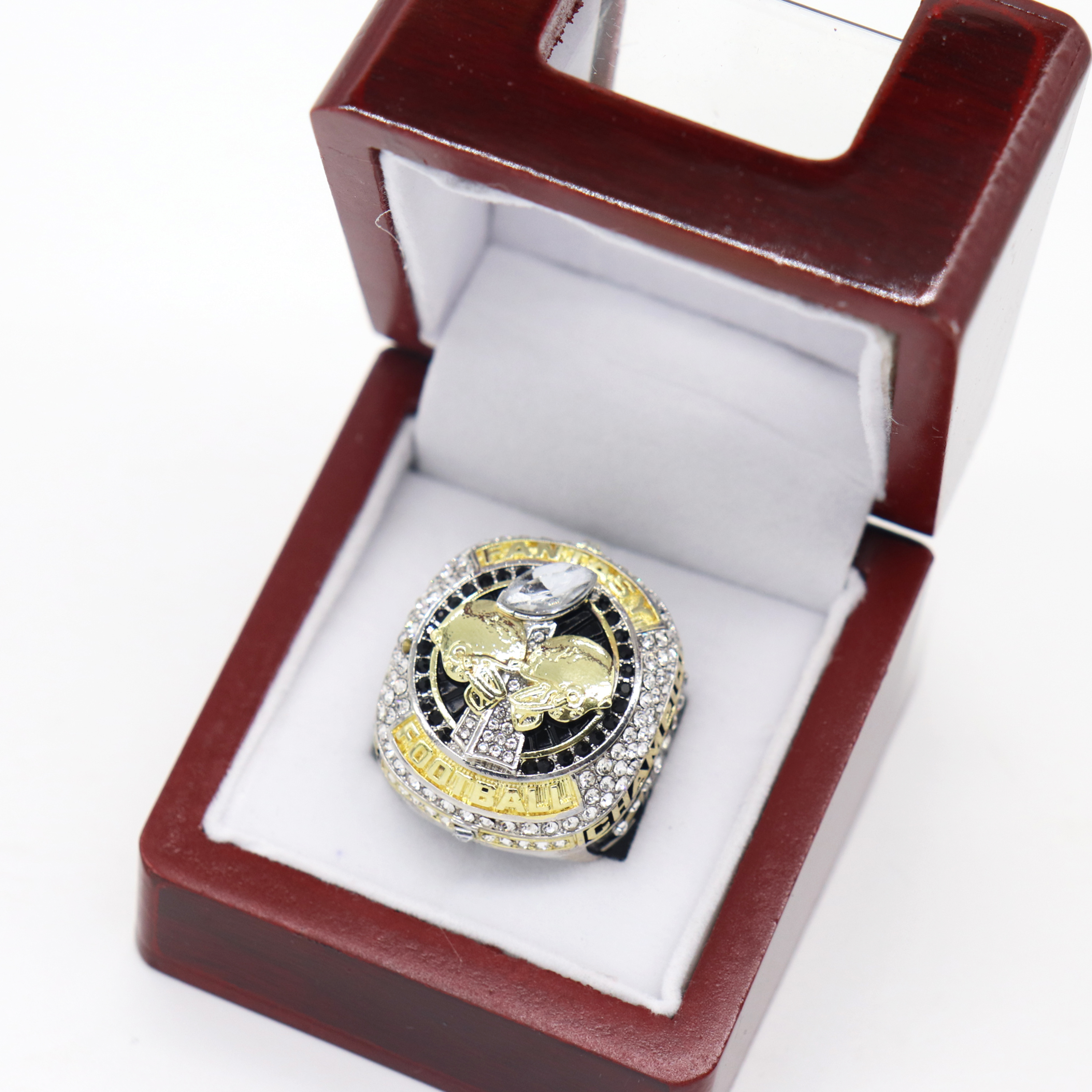 

hot sales 2023 Gold and sliver fantasy football championship rings full size 8-14
