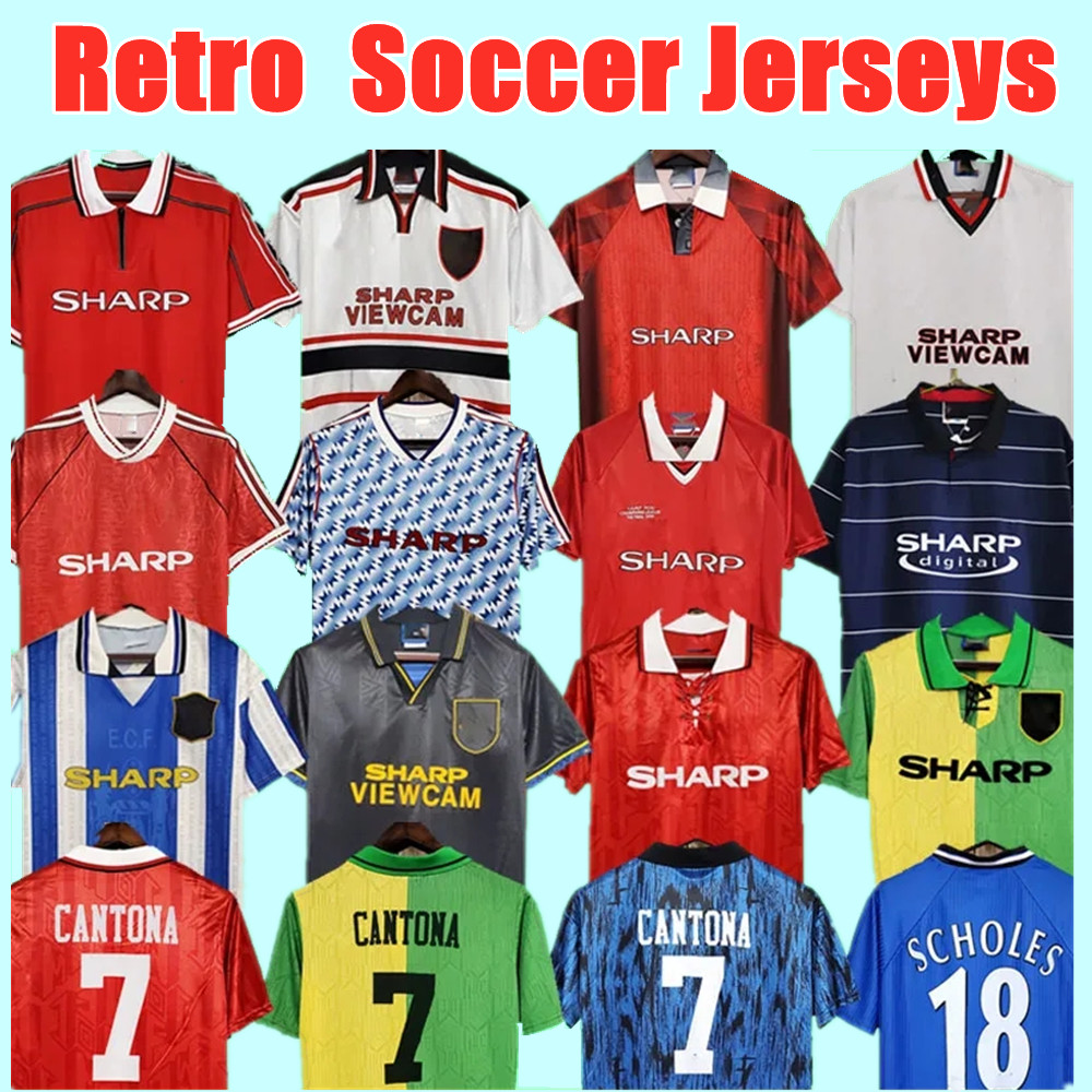 

Retro Version Soccer jerseys 1992 1994 1996 2002 ROONEY 1999 2000 finals football shirts Giggs SCHOLES BECKHAM RONALDO Manchesters Vitage VERON 1990 1998 CANTONA, Adult 14